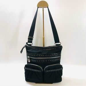 Brighton Black and Brown Crossbody Bag